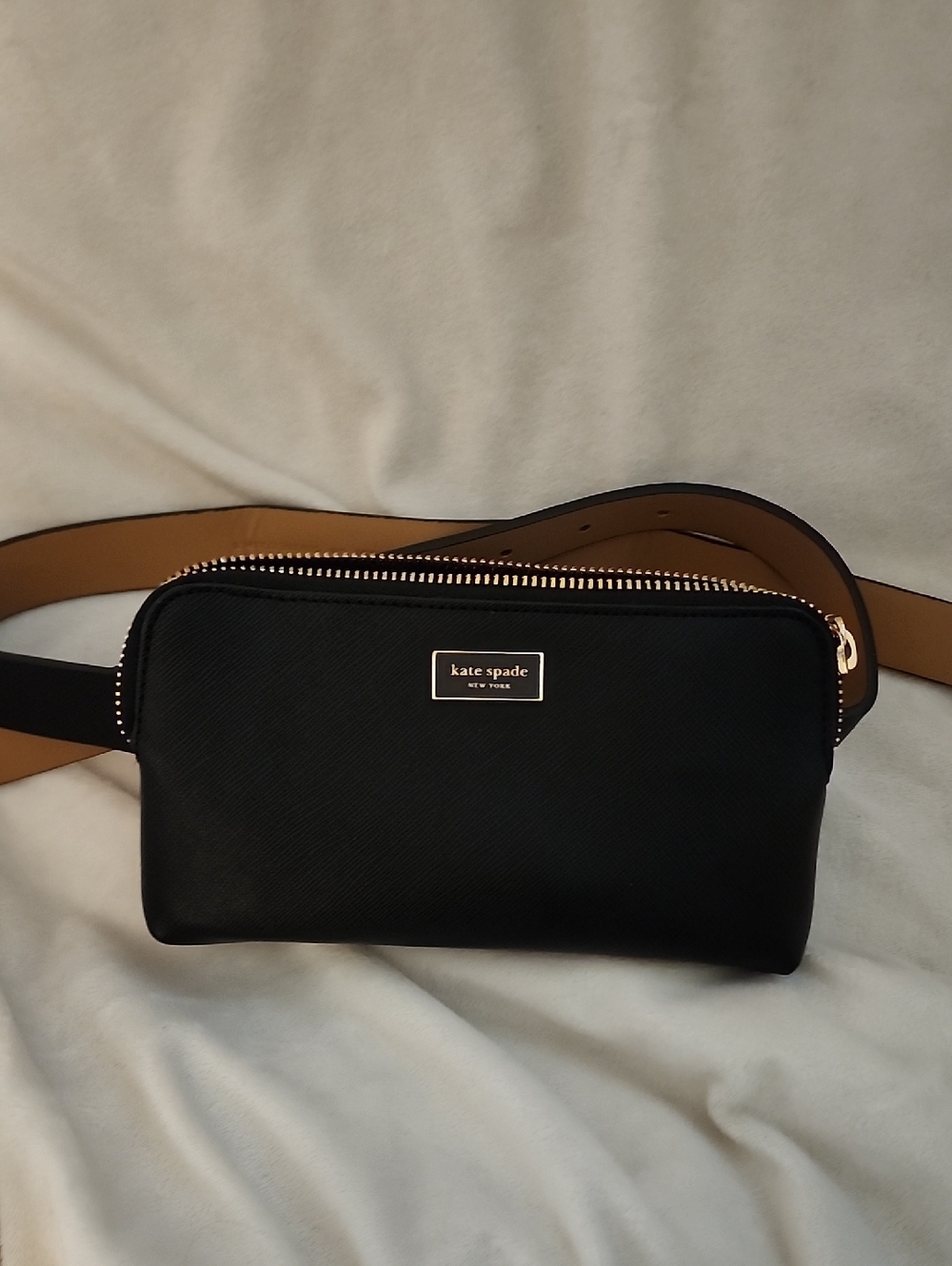 kate spade tan leather belt